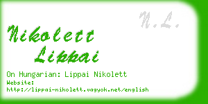 nikolett lippai business card